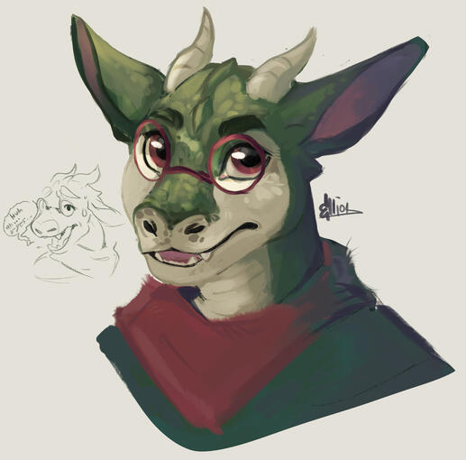 Shaded bust example